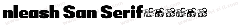 nleash San Serif字体转换